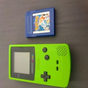 Pokemon blue version with Gameboy color